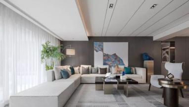 【建E公众号】首发|436㎡现代奢华叠拼别墅，打造摩登都市的优雅格调！